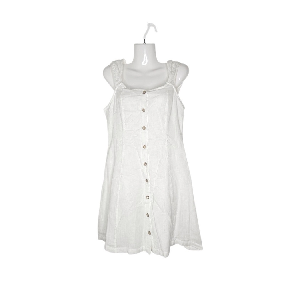 NWT ROXY White Cotton Casual Mini Sundress